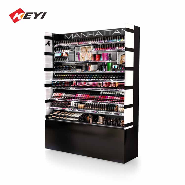 makeup display shelf
