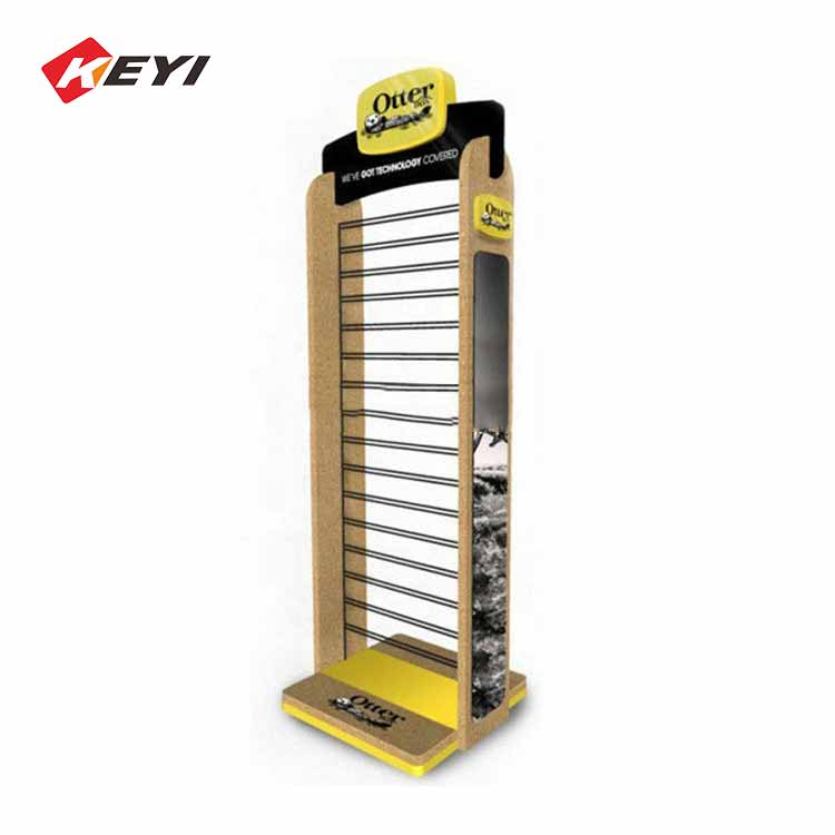 Retail Store Two Sides Floor Mobile Accessory Display Stand