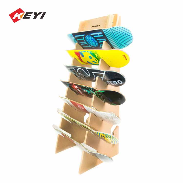 Disassembling Structure Wooden Snowboard Display Rack