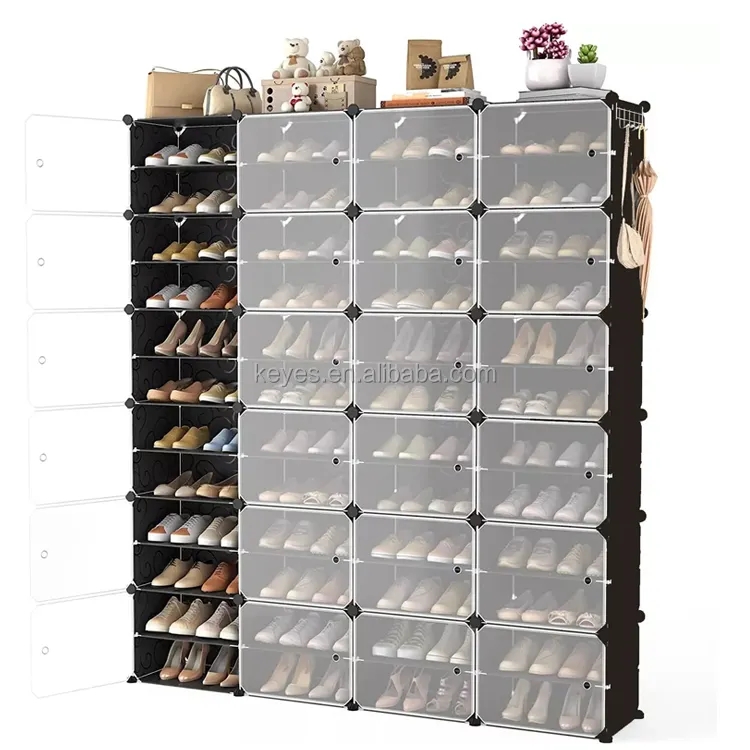 Balcony Shoe Cabinet Home Entrance Large Capacity Solid Wood Shoe Display Rack Shoe Stands Storage Cabinet